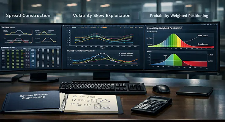 Options Strategy Engineering: Spread Construction, Volatility Skew Exploitation, and Probability-Weighted Positioning