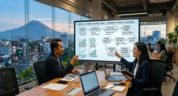 Transition to an Agentic AI Finance Business Model for Autonomous Fraud and Compliance